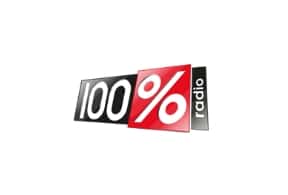 Le logo de 100% Radio.