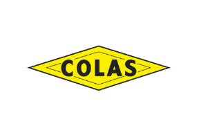 Le logo de COLAS.