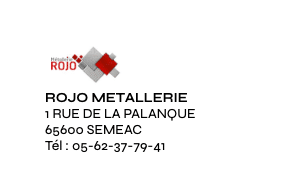 Le logo de ROJO METALLERIE.