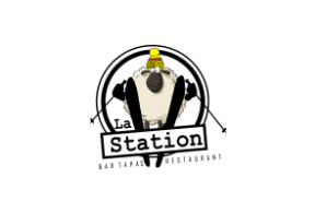 Le logo du bar restaurant : La Station.